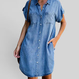 Vestido Midi Denim Casual
