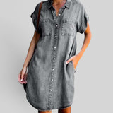 Vestido Midi Denim Casual