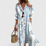 Vestido Midi Floral con Botones