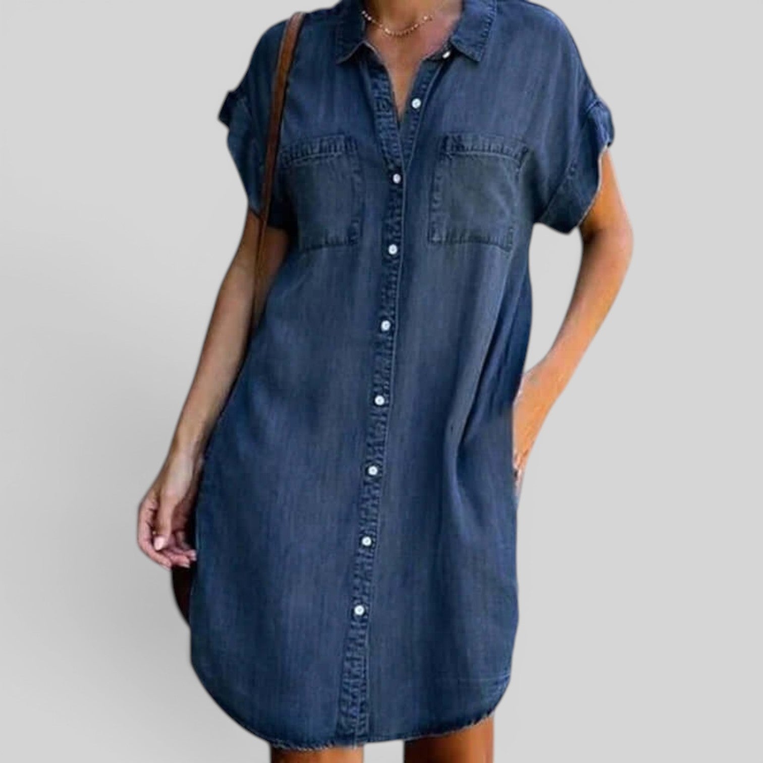 Vestido Midi Denim Casual
