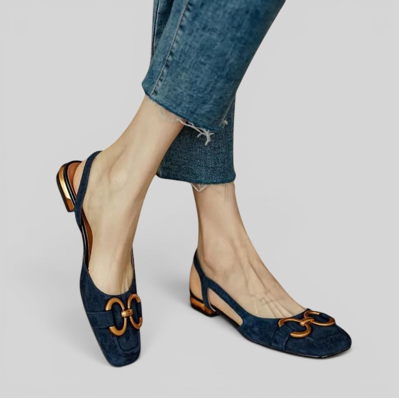 Sandalias Ortopédicas Tacón Bajo Slingback