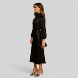 Vestido Midi Cintura Alta