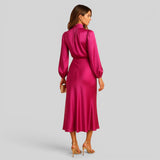 Vestido Midi Cintura Alta
