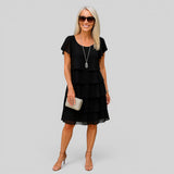 Vestido Midi Falda en Capas