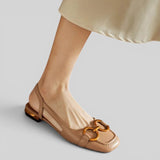 Sandalias Ortopédicas Tacón Bajo Slingback