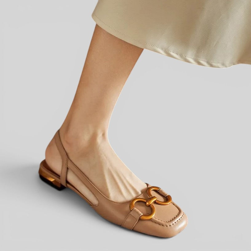 Sandalias Ortopédicas Tacón Bajo Slingback
