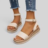 Sandalias Plataforma Correa Tobillo