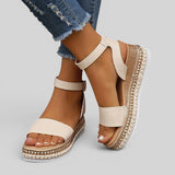 Sandalias Plataforma Correa Tobillo