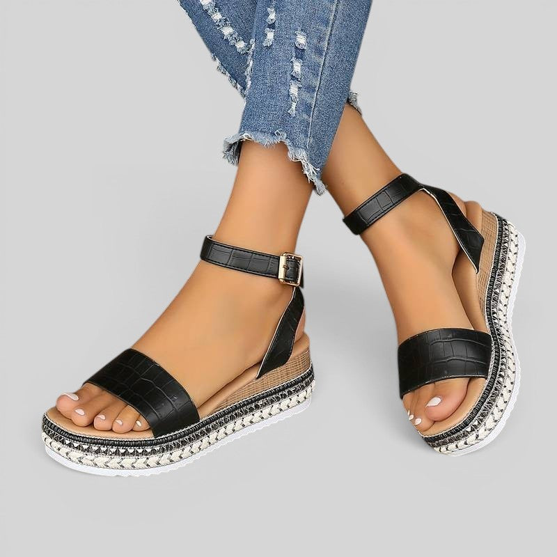 Sandalias Plataforma Correa Tobillo
