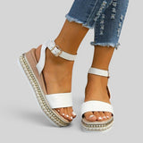 Sandalias Plataforma Correa Tobillo