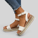 Sandalias Plataforma Correa Tobillo