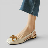 Sandalias Ortopédicas Tacón Bajo Slingback