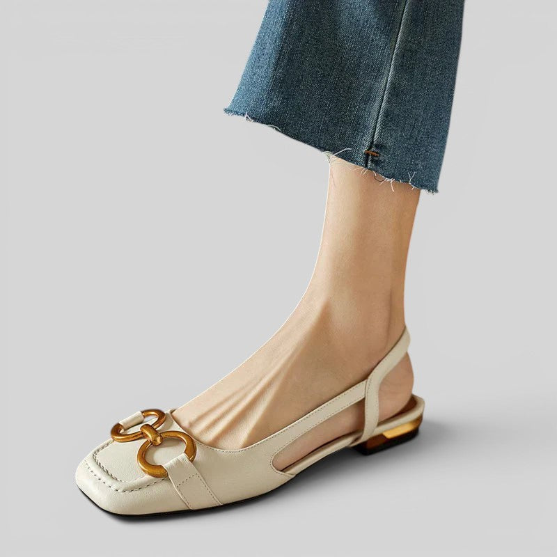 Sandalias Ortopédicas Tacón Bajo Slingback