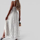 Vestido Midi Encaje Escote V