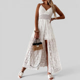Vestido Midi Encaje Escote V