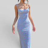 Vestido Largo Bodycon Escote V