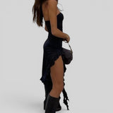 Vestido de Fiesta Sin Tirantes