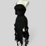 Vestido de Fiesta Sin Tirantes