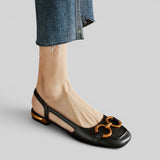 Sandalias Ortopédicas Tacón Bajo Slingback