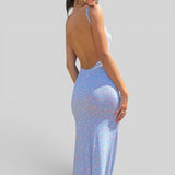 Vestido Largo Bodycon Escote V