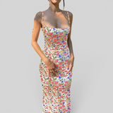Vestido Largo Bodycon Escote V