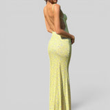 Vestido Largo Bodycon Escote V