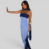 Vestido de Fiesta Escote Xale