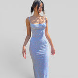 Vestido Largo Bodycon Escote V