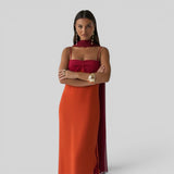 Vestido de Fiesta Escote Xale