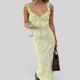 Vestido Corto Floral Sin Espalda