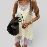 Vestido Corto Lencero Casual