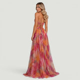 Vestido Largo Florales Escote V
