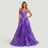 Vestido Largo Florales Escote V