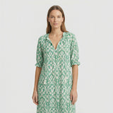 Vestido Largo Boho Chic Estampado Ikat
