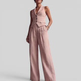 Conjunto Chaleco Cuello V Pantalón