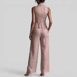 Conjunto Chaleco Cuello V Pantalón
