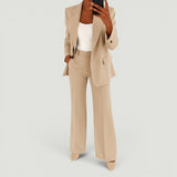 Conjunto Blazer Pantalón Straight Mujer Sastre