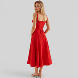 Vestido Midi Corsé Ajustado