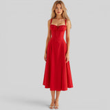 Vestido Midi Corsé Ajustado