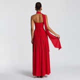 Vestido de Fiesta Bustier Choker Abertura