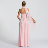Vestido de Fiesta Bustier Choker Abertura