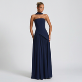 Vestido de Fiesta Bustier Choker Abertura