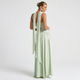Vestido de Fiesta Bustier Choker Abertura