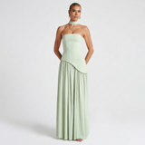Vestido de Fiesta Bustier Choker Abertura