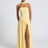 Vestido de Fiesta Bustier Choker Abertura