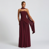 Vestido de Fiesta Bustier Choker Abertura