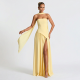Vestido de Fiesta Bustier Choker Abertura