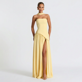 Vestido de Fiesta Bustier Choker Abertura