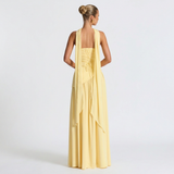 Vestido de Fiesta Bustier Choker Abertura
