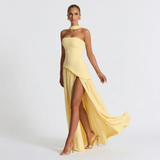 Vestido de Fiesta Bustier Choker Abertura